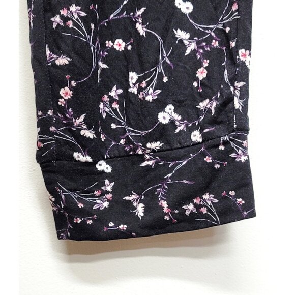 NWT Charter Club Black Floral PJ Set Long Sleeve Top Jogger Pant XXL - Picture 7 of 10